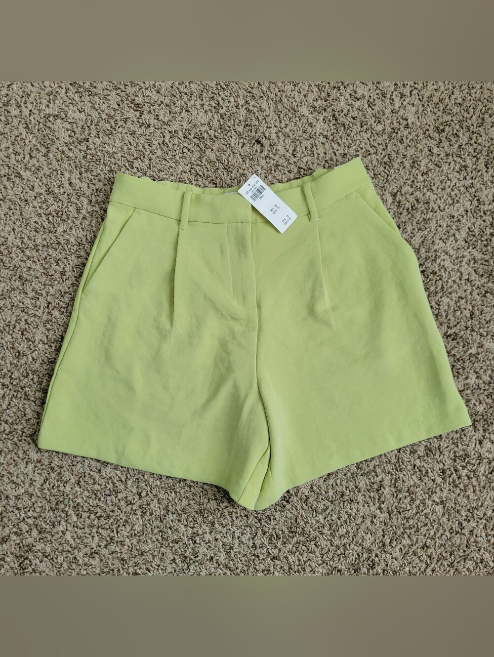 Abercrombie & Fitch High Waist Lime Green Women’s Shorts